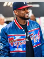 MLB All-Star Atlanta Braves Usher Blue Varsity Jacket
