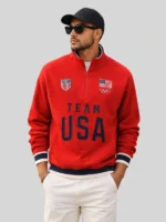 Men's 2026 Milano Cortina Team USA Red Jacket