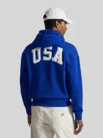 Men's Polo Ralph Lauren Flag Fleece Hoodie Blue