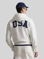 Men's Polo Ralph Lauren Flag Fleece Hoodie White