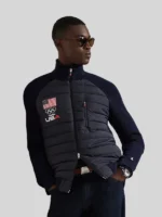Men's Polo Ralph Lauren Team USA Hybrid Full-Zip Sweater