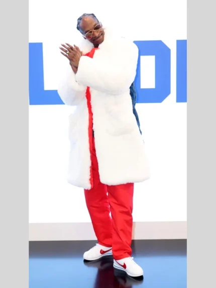 Milano Cortina Olympics 2026 Snoop Dogg Fur White Coat