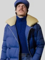 Milano Cortina Victory Ceremony Blue Long Coat