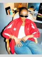 Naomi Ackie Jacket Red