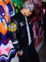 Nike GV Gallery Raspberry Hills Varsity Jacket Black