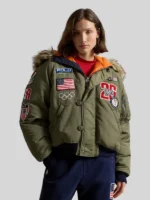 Olympic 2026 Team-USA Down Women Green-Jacket