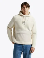 Olympic Micro Fleece Quarter Zip Hoodie Cream