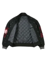 Palace Hong Kong Yin Yang Black Varsity Jacket