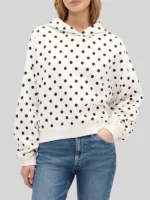 Polka Black Dot Hoodie