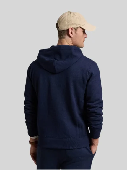Polo Ralph Lauren Classic Full Front Zip Fleece Hoodie Men Blue