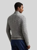 Polo Ralph Lauren Men Cable-Knit Cotton Quarter-Zip Sweater