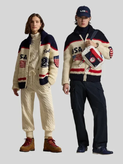 Polo Ralph Lauren Team USA Wool Shawl Cardigan Jacket