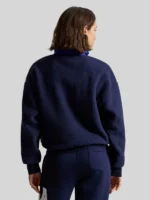 Polo Ralph-Lauren Womens Relaxed Fit Flag Fleece Pullover
