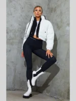 Pretty Little Thing Puffer White Jacket