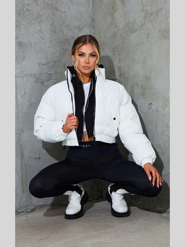 Pretty Little Thing White Puffer Jacket Pretty Little Thing White Puffer Jacket