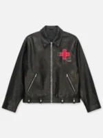 RTA x Landon Barker Kairo Workwear Leather Jacket Black