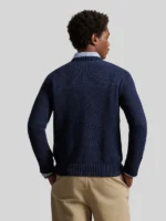 Ralph Lauren Polo Bear Cotton-Linen Sweater Men's Navy Blue