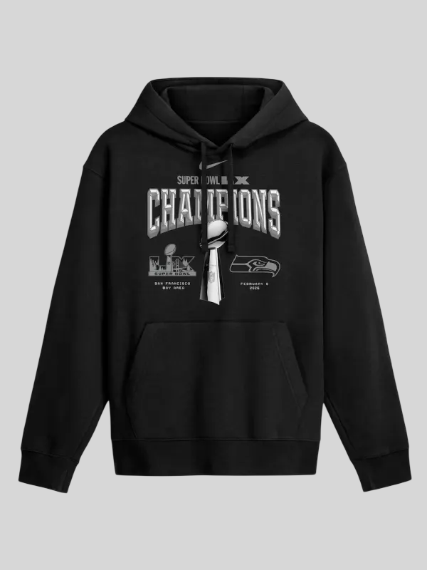 Seattle Seahawks Nike Super Bowl LX Champions Hoodie Seattle Seahawks Nike Super Bowl LX Champions Hoodie