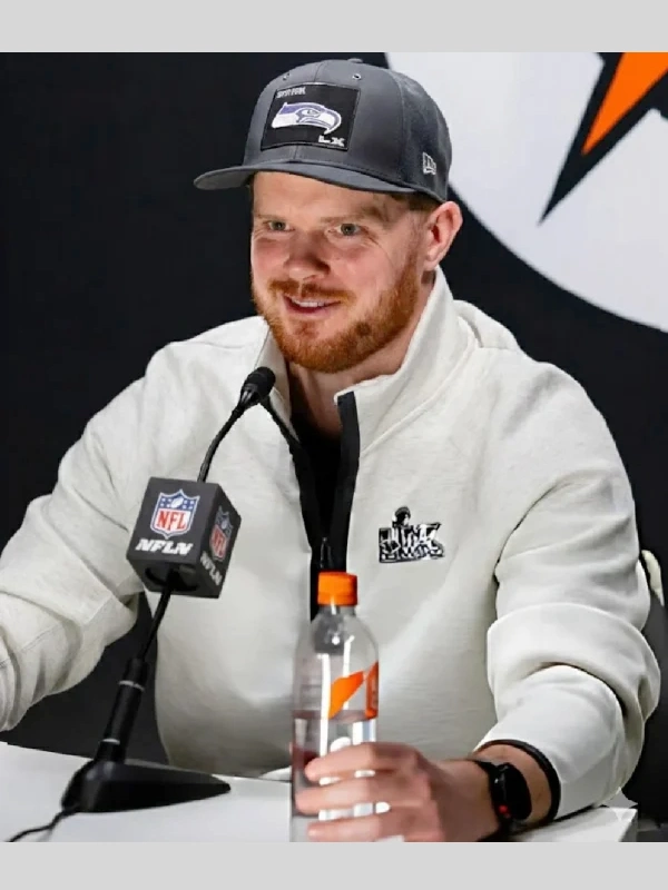 Seattle Seahawks Super Bowl LX Opening Night Half-Zip Grey Sweatshirt Seattle Seahawks Super Bowl LX Opening Night Half-Zip Grey Sweatshirt
