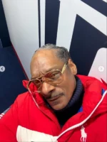 Snoop Dogg Winter Olympics 2026 Polo Team USA Red Jacket