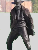 Spider-Noir Black Leather Coat