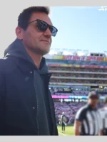 Super Bowl LX 2026 Roger Federer Black Jacket