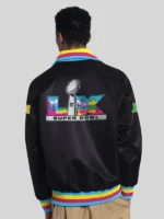 Super Bowl LX Captain Varsity Black Jacket