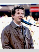 Super Bowl LX Charlie Puth Brown Leather Jacket