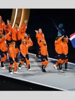 Team Netherlands Opening Ceremony Jacket Orange