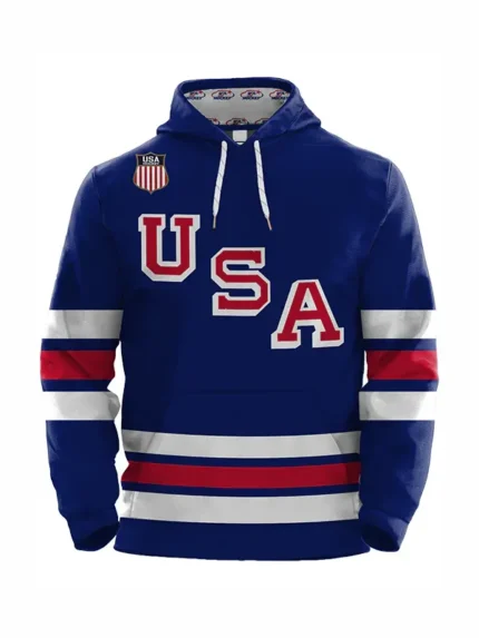 Team USA Hockey Hoodie Blue