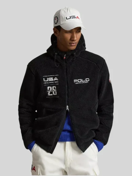 Team USA Pile Fleece Full-Zip Hoodie