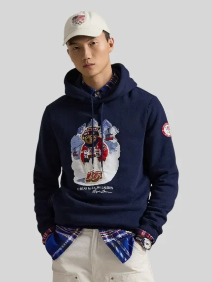 Team USA Polo Bear Graphic Hoodie Polo Ralph Lauren 2026 Winter Olympics