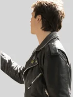The Vampire Diaries S04 Ian Somerhalder Black Biker Jacket