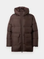 Tommy Jeans Voluminous Puffer Winter Jacket Brown