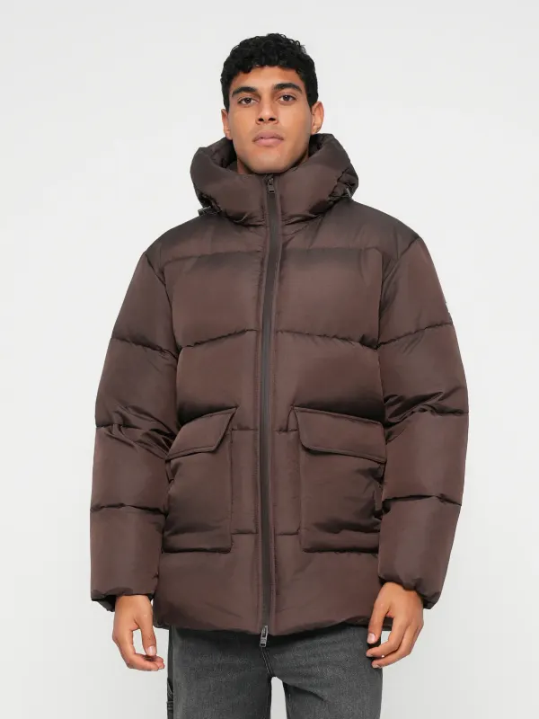 Tommy Jeans Voluminous Winter Jacket Brown Tommy Jeans Voluminous Winter Jacket Brown