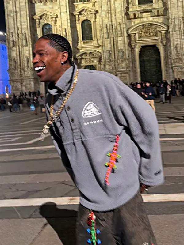 Travis Scott CPFM x Nike ACG Polo Shirt Grey