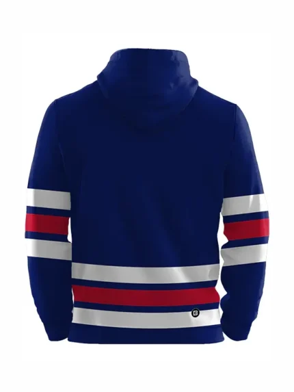 USA Hockey U-S-A Sublimated Hooded Sweatshirt - Blue