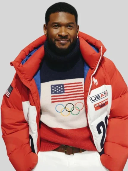 Usher Olympics 2026 Team USA Puffer Jacket