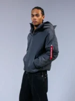 Vandy THE Pink x Alpha Industries Grey Animal Jacket
