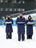 Winter Olympics 2026 Milano Cortina Victory Ceremony Puffer Coat