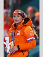 Winter Olympics 2026 Team Netherlands Jutta Leerdam Puffer Jacket
