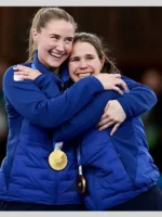 Winter Olympics 2026 Team Sweden Curling Blue Jacket