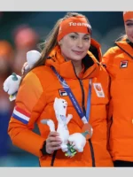 Winter Olympics Team Netherlands Jutta Leerdam Puffer Jacket