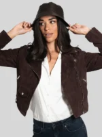 Women's Bod & Christensen Suede Leather Jacket