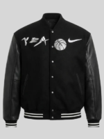 Yeat x Nike Black Varsity Jacket
