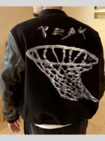 Yeat x Nike x Cactus Plant Flea Market Black Varsity Jacket