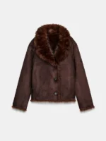 Zara Double-Faced Reversible Fur Jacket