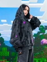 minecraft x very cool enderman hoodie