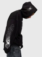 Black Spider Crest Hoodie