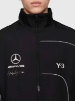 Black Y-3 x Mercedes AMG F1 2026 Track Jacket
